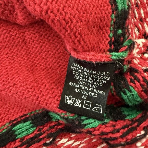 Vintage Design Originals Studio Joy Christmas Sweater Red Mittens Women's M - Picture 8 of 14